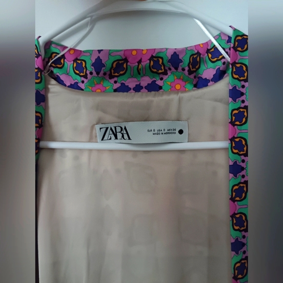 Zara Kimono Size S Multicolor Made in Morocco - Picture 6 of 6